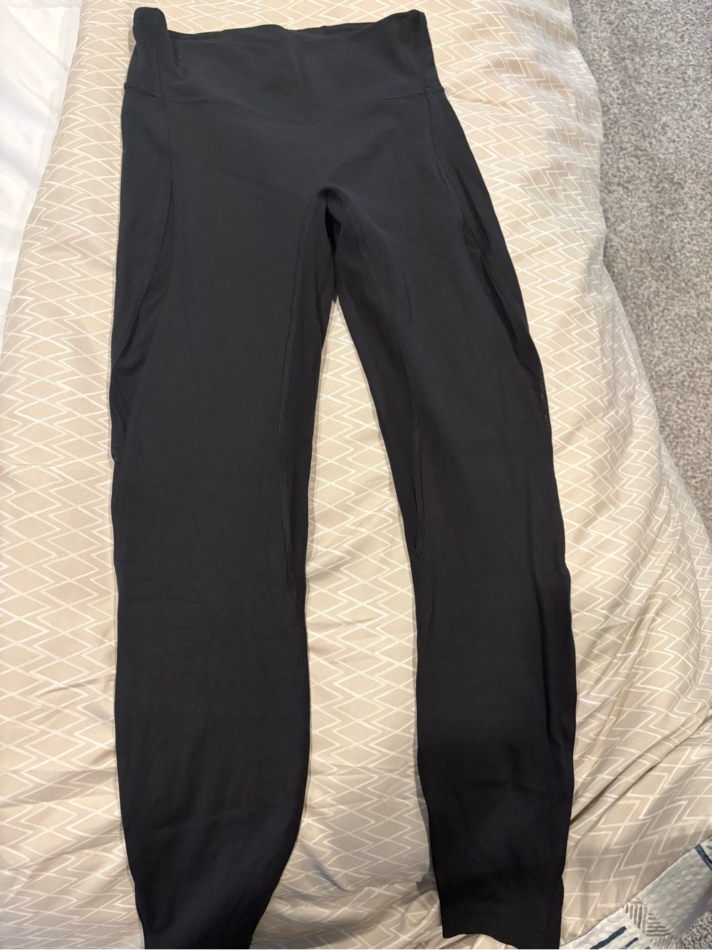 lululemon athletica Black High-Rise Seam Detail Leggings